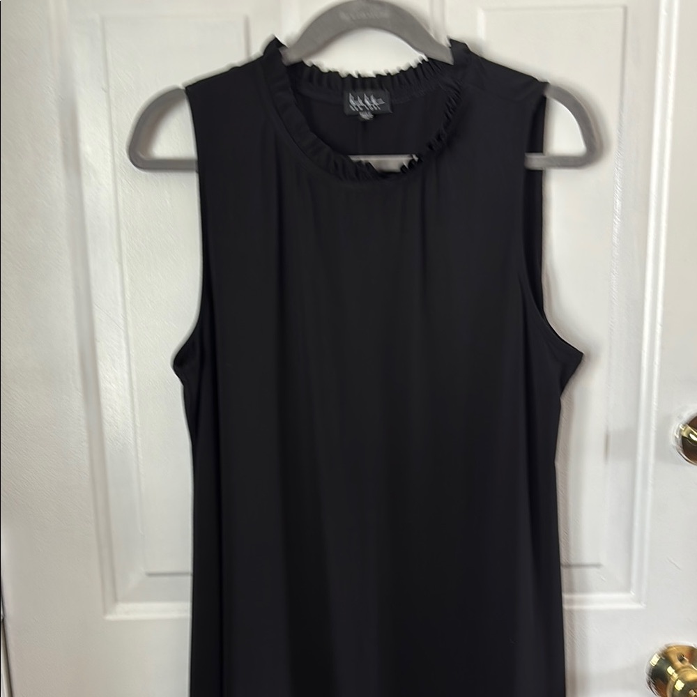 Nicole Miller Black Ruffled Dress Sz 1X